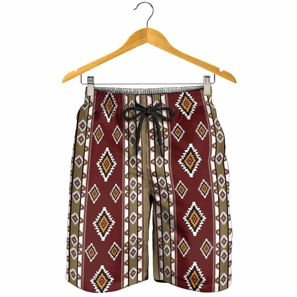 Native American Navajo Shorts for Men Tribal Pattern
