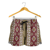 Native American Navajo Shorts for Women Tribal Pattern