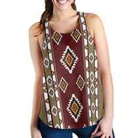 Native American Navajo Women Racerback Tank Tribal Pattern