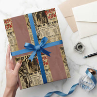 Native American Wrapping Paper Roll Indian Land For Back Now