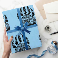 Native Inspired Alaska Grizzly Bear Wrapping Paper Roll Pacific Northwest Pride