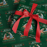 Nativity Scene Christmas Wrapping Paper Roll Baby Jesus Christian Xmas - Wonder Print Shop