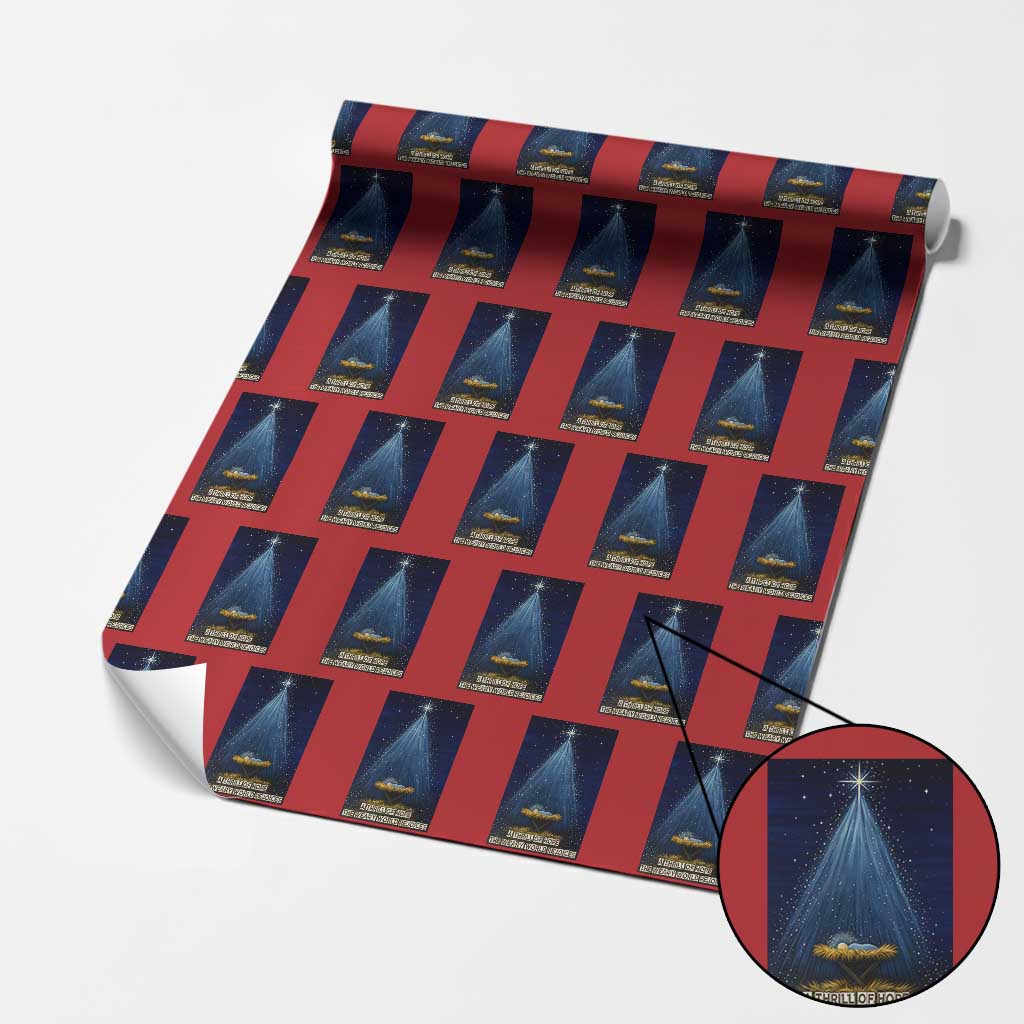 Nativity Scene Xmas Wrapping Paper Roll Biible Baby Jesus Christian - Wonder Print Shop
