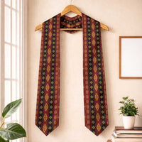 Navajo Native America South Western Inspired Graduation Stole Red Tribal Pattern