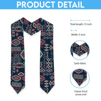 Navajo Tribal Pattern Navy Blue Graduation Stole