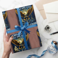 Navy Veteran 250th Anniversary Wrapping Paper Roll Forged of Salt and Steel US Naval Ships 250th Anniversary - Wonder Print Shop
