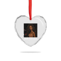 Need-Jesus Sarcastic Afro Doll Meme Funny Saying Christian Heart Crystal Glass Ornament Black Girl African Pride