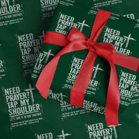 Need Prayer Tap My Shoulder Bible Verse Christian Wrapping Paper Roll