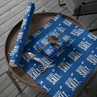 Needs Salt Wrapping Paper Roll Funny Cooking Baking Foodie - Wonder Print Shop