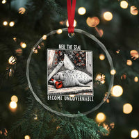 Neil The Seal Become Ungovernable Crystal Glass Ornament Vintage Elephant Seal Animal Meme