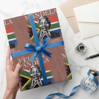 Nelson Mandela Quote Wrapping Paper Roll I Never Lose I Either Win Or I Learn Vintage South African Flag