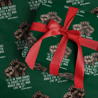 Nelson Mandela Wrapping Paper Roll It Is In Your Hands To Create A Better World For All Who Live In It