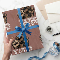 Nelson Mandela Wrapping Paper Roll It Is In Your Hands To Create A Better World For All Who Live In It