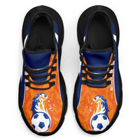 Netherlands 2026 Football Clunky Sneakers Go Oranje Grunge Curve Stylized - Wonder Print Shop