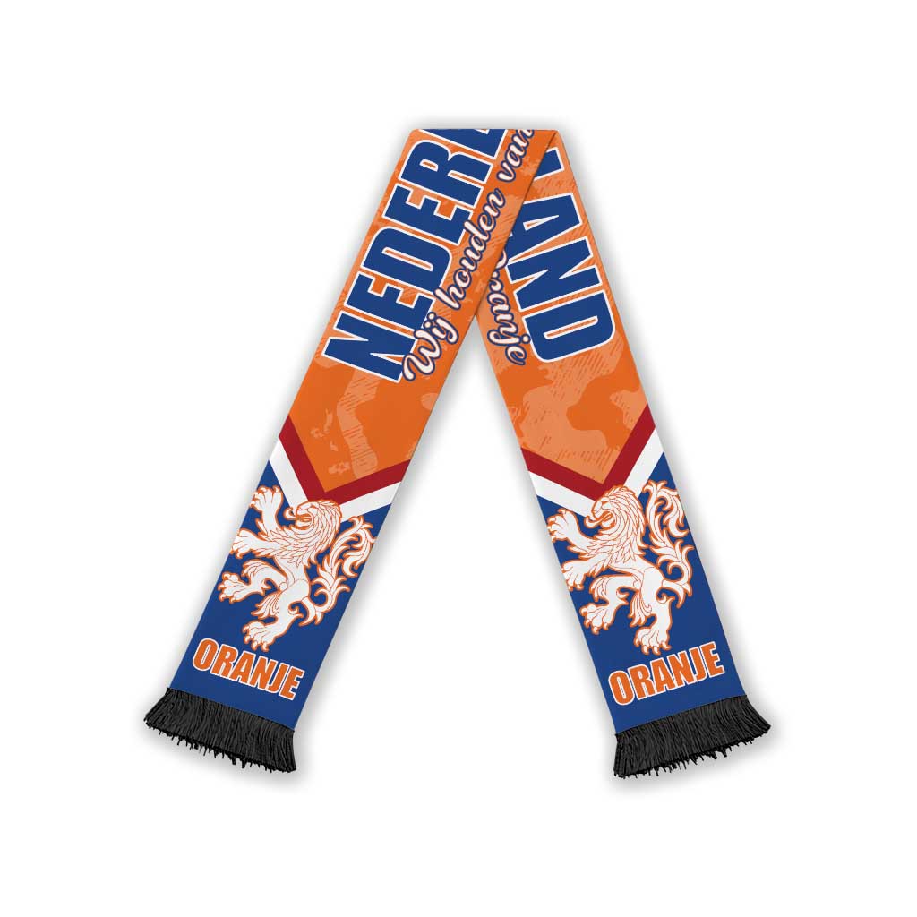 Netherlands 2026 Football Soccer Scarf Wij Houden Van Oranje
