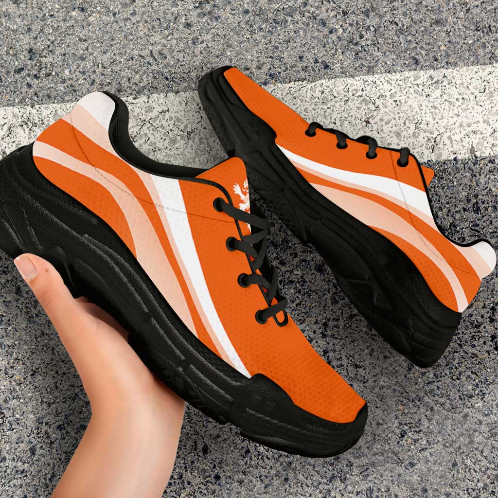 Netherlands Football Chunky Sneakers Curve Style
