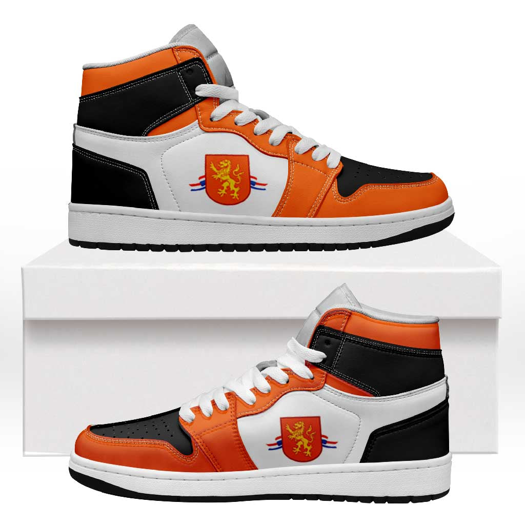 Netherlands High Sneakers AJ1 Classic National Flag Style - Wonder Print Shop