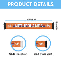 Netherlands World Football 2026 Soccer Scarf Go Oranje Road To Glory