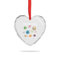 Neurodiverse Universe Heart Crystal Glass Ornament Autism Awareness ASD ADHD Neurodiversity Sped Teacher - Wonder Print Shop
