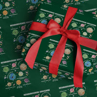 Neurodiverse Universe Wrapping Paper Roll Autism Awareness ASD ADHD Neurodiversity Sped Teacher - Wonder Print Shop