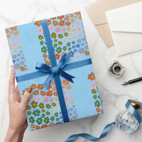 Neurodiversity Boho Floral Wrapping Paper Roll Celebrate Minds of All Kinds Autism ADHD ASD - Wonder Print Shop