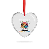 Neurodiversity Brain Heart Crystal Glass Ornament Celebrate The Spectrum Autism Acceptance ASD ADHD - Wonder Print Shop