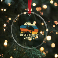 Never Forget 1932 Emu War Crystal Glass Ornament Funny Emu Lover Zookeeper
