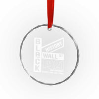Never Forget Black Wall Street 1921 Crystal Glass Ornament Tulsa Black History Month