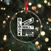 Never Forget Black Wall Street 1921 Crystal Glass Ornament Tulsa Black History Month