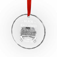 Never Forget Black Wall Street 1921 Crystal Glass Ornament Tulsa Oklahoma Black History Month