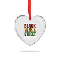 Never Forget Black Wall Street Heart Crystal Glass Ornament Tulsa Oklahoma Black History Month
