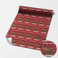 Never Forget Black Wall Street Wrapping Paper Roll Tulsa Oklahoma Black History Month