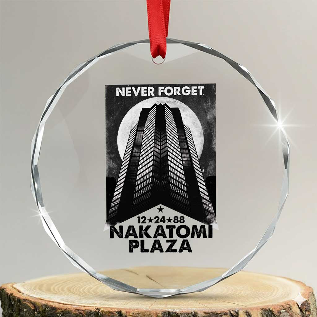 Never Forget Nakatomi Plaza 1988 Crystal Glass Ornament TS09