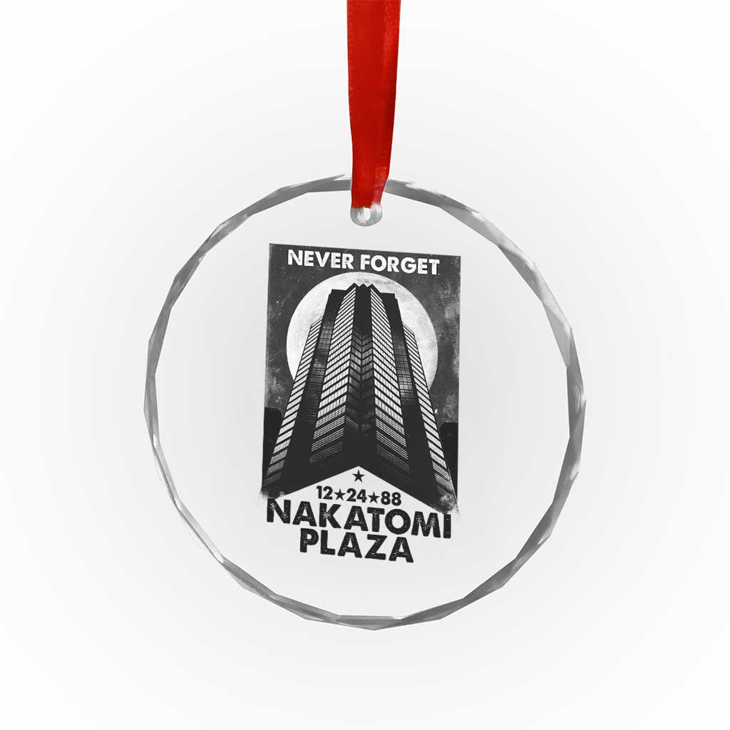 Never Forget Nakatomi Plaza 1988 Crystal Glass Ornament TS09