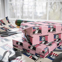 Never Surrender Freedom Wrapping Paper Roll Patriotic Charlie Kirk Tribute American Flag - Wonder Print Shop