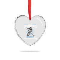 Never Underestimate An Old Man With A Hockey Stick Heart Crystal Glass Ornament Ice Hockey Gift - Wonder Print Shop