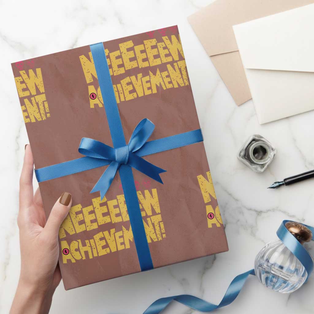 New Achievement Wrapping Paper Roll Funny Sci-Fi Book Lover