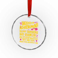 New Achievement Happy Fathers Day Crawler Crystal Glass Ornament Funny Gamer Dad LitRPG Gaming Milestone