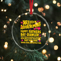 New Achievement Happy Fathers Day Crawler Crystal Glass Ornament Funny Gamer Dad LitRPG Gaming Milestone