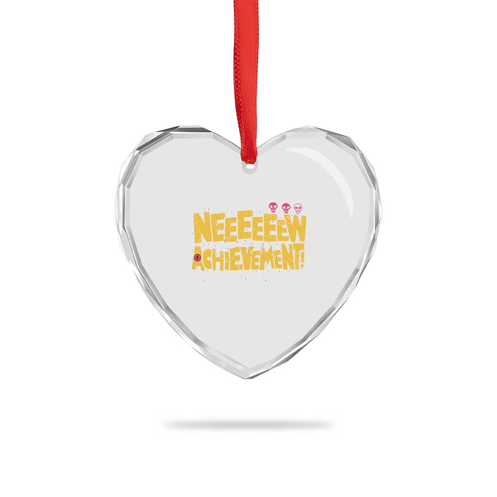 New Achievement Heart Crystal Glass Ornament Funny Sci-Fi Book Lover
