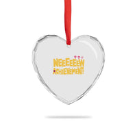 New Achievement Heart Crystal Glass Ornament Funny Sci-Fi Book Lover