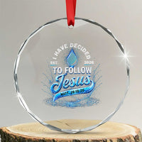 New Baptist Believer Crystal Glass Ornament Have Decided To Follow Jesus 2026