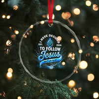 New Baptist Believer Crystal Glass Ornament Have Decided To Follow Jesus 2026