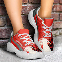 New Caledonia 2026 Football Chunky Sneakers Les Cagous Grunge Curve Stylized - Wonder Print Shop