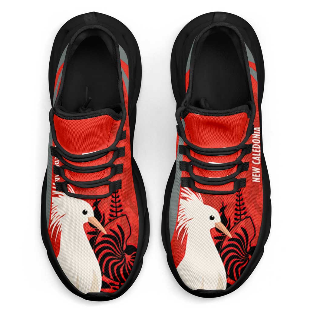 New Caledonia 2026 Football Clunky Sneakers Les Cagous Grunge Curve Stylized - Wonder Print Shop