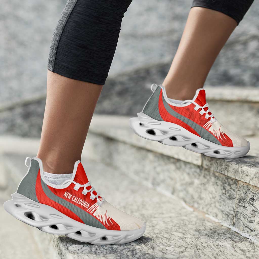 New Caledonia 2026 Football Clunky Sneakers Les Cagous Grunge Curve Stylized - Wonder Print Shop