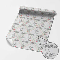 New Mom Est. 2025 Wrapping Paper Roll First Mother’s Day Matching Gift Light - Wonder Print Shop
