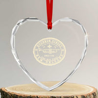 New Orleans Bourbon Street The Big Easy Heart Crystal Glass Ornament Let The Good Times Roll
