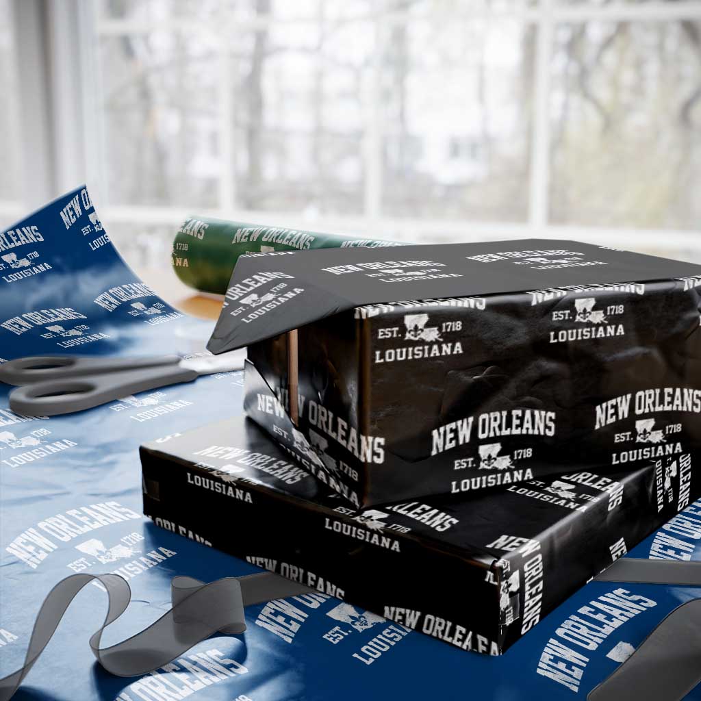 New Orleans Louisiana LA Est 1718 Wrapping Paper Roll