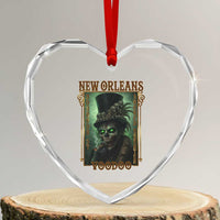 New Orleans Voodoo Heart Crystal Glass Ornament Bourbon Street French Quarter Creepy Occult Lover